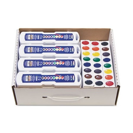 Dixon Ticonderoga Prang, Professional Watercolors, 8 Assorted Colors, Masterpack, 36 Pieces 08020